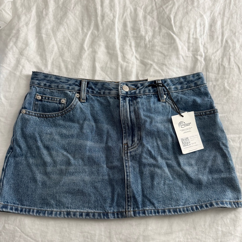 NWT Glassons Denim Blue Mini Skirt